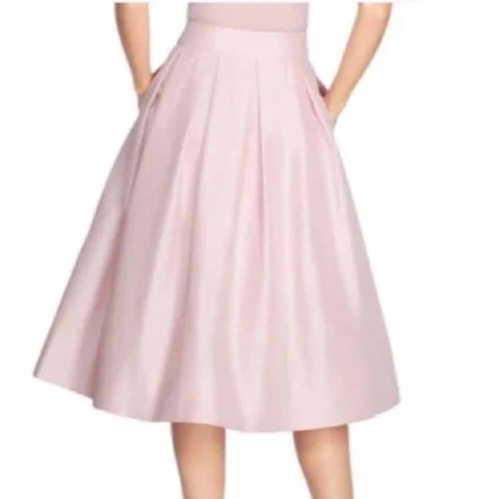 White House Black Market Pleated Taffeta Skirt
